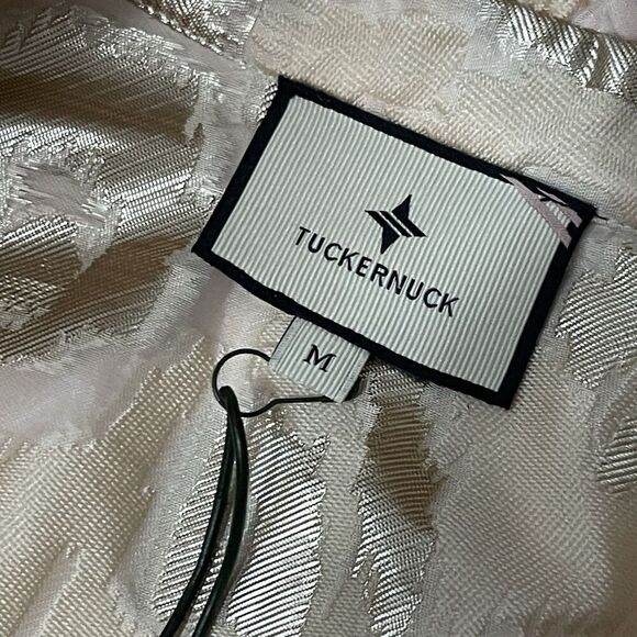 TUCKERNUCK Tan Fil Coupe Palmerston Dress Medium NEW Garden Floral Formal - Picture 10 of 14